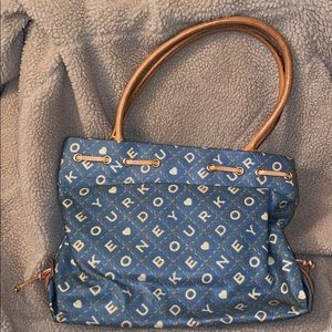 Blue Dooney and Bourke Logo shoulder bag